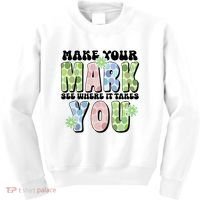 Mark Your Mark See Where It Takes You Dot Day Kids Sweatshirt thumb 0