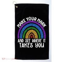 Make Your Mark And See Where It Takes You International Dot Day Golf Towel thumb 0