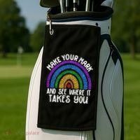 Make Your Mark And See Where It Takes You International Dot Day Golf Towel thumb 2