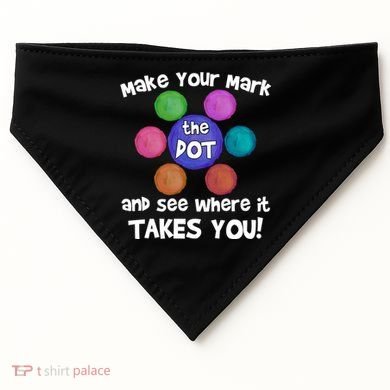 Make Your Mark And See Where It Takes You Dot Day USA-Made Doggie Bandana