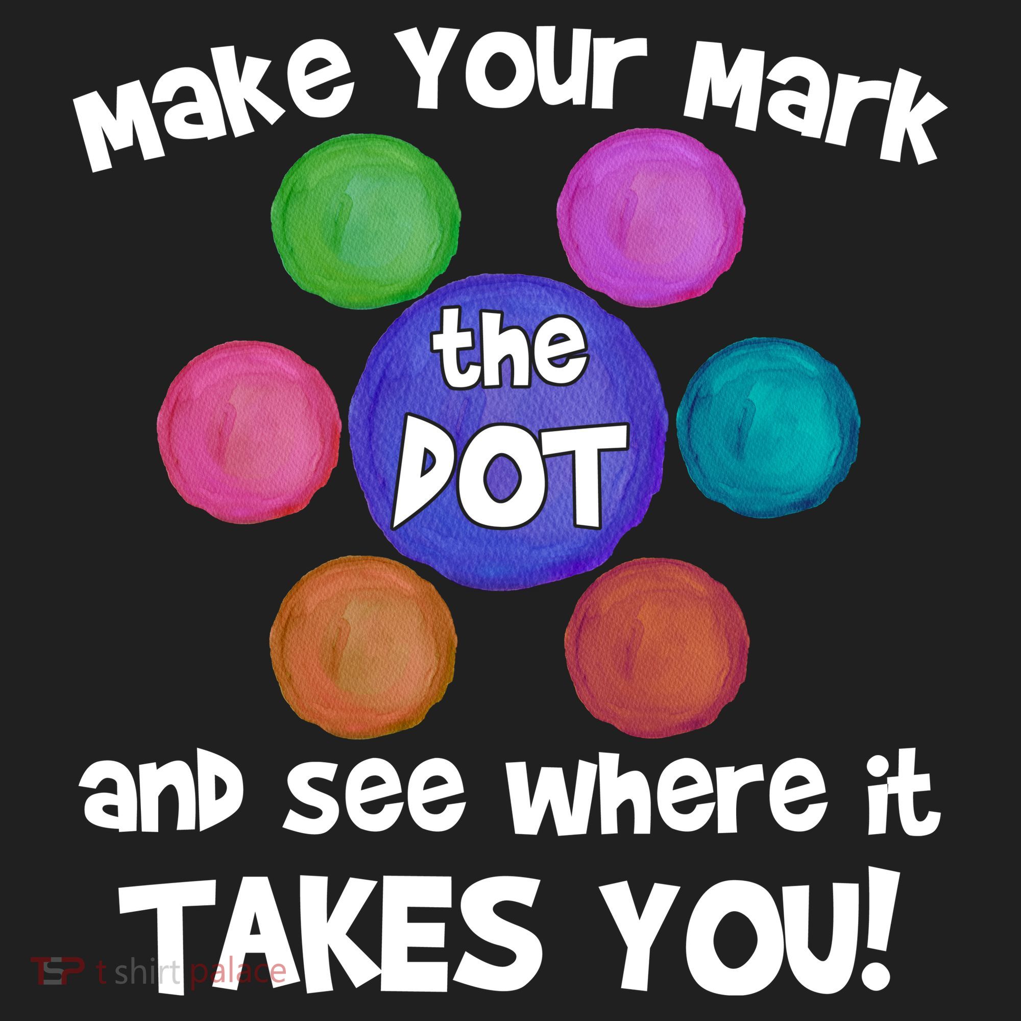Make Your Mark And See Where It Takes You Dot Day Golf Towel