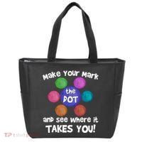 Make Your Mark And See Where It Takes You Dot Day Tote Bag thumb 0