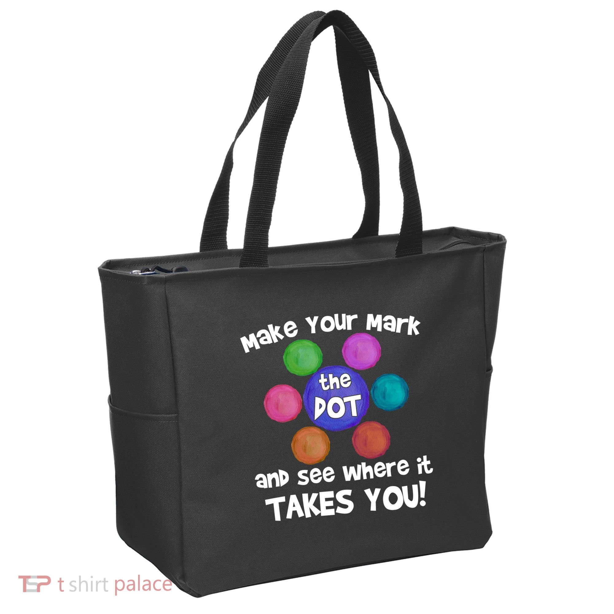 Make Your Mark And See Where It Takes You Dot Day Tote Bag
