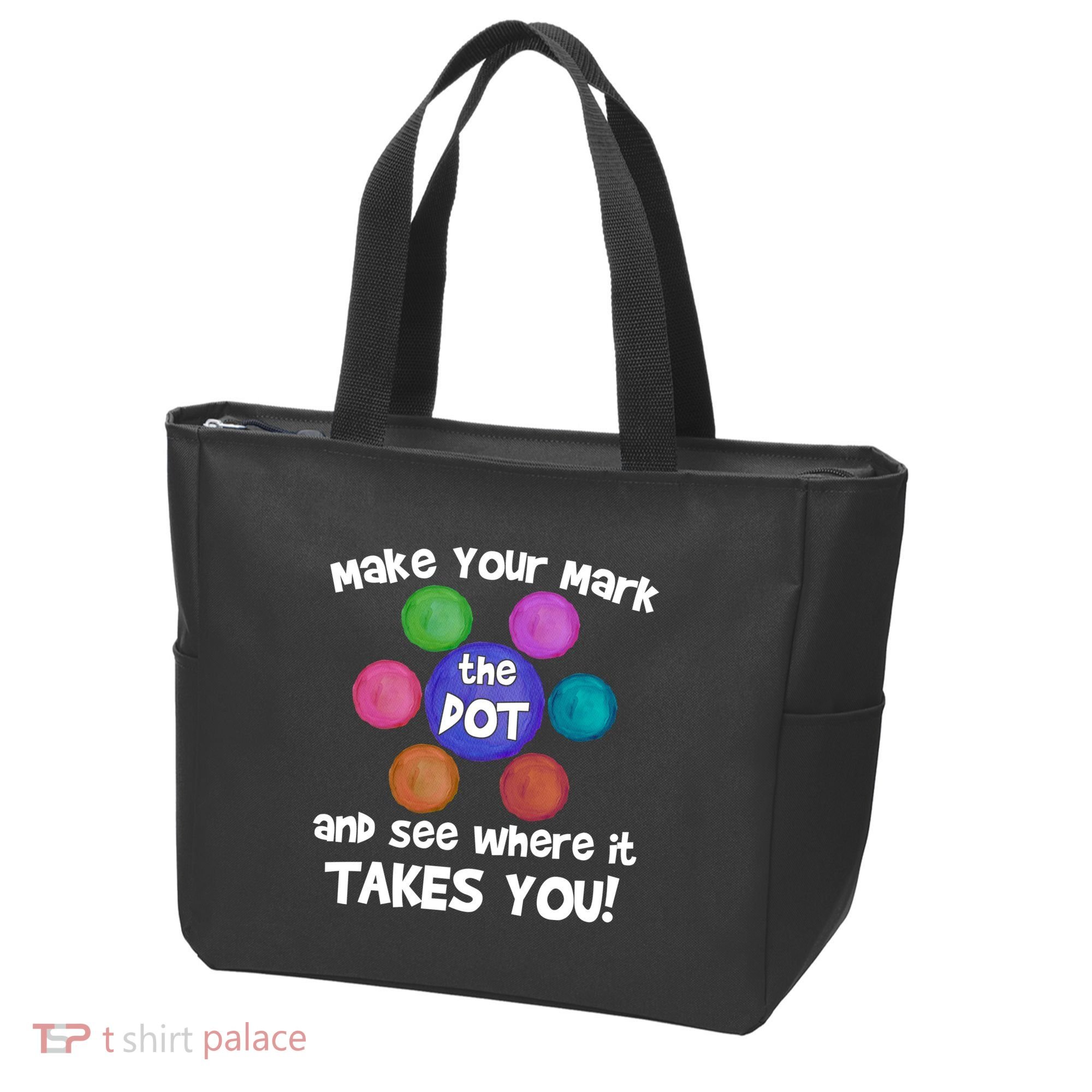 Make Your Mark And See Where It Takes You Dot Day Tote Bag