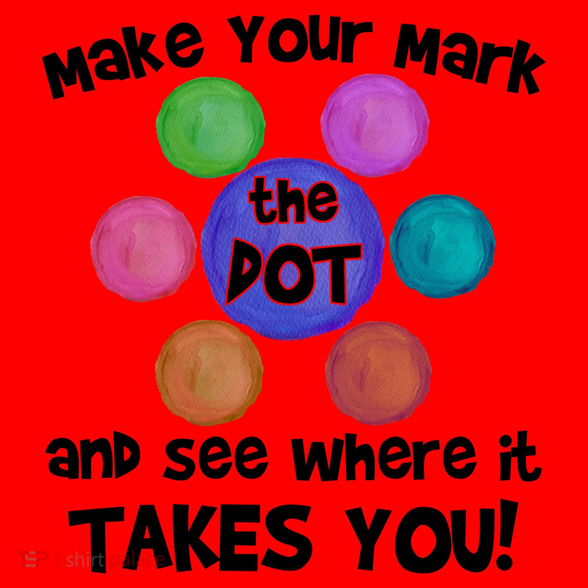Make Your Mark And See Where It Takes You Dot Day Santa Hat