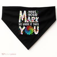 Make Your Mark See Where It Takes You Dot Day September 15th Gift USA-Made Doggie Bandana thumb 0