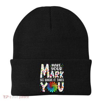Make Your Mark See Where It Takes You Dot Day September 15th Gift Beanie
