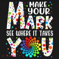 Make Your Mark See Where It Takes You Dot Day September 15th Gift Ornament thumb 1