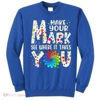 Make Your Mark See Where It Takes You Dot Day September 15th Gift Sweatshirt thumb 0