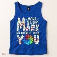 Make Your Mark See Where It Takes You Dot Day September 15th Gift Tank Top thumb 2