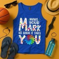 Make Your Mark See Where It Takes You Dot Day September 15th Gift Tank Top thumb 4
