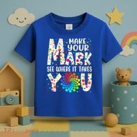 Make Your Mark See Where It Takes You Dot Day September 15th Gift Toddler T-Shirt thumb 3