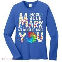 Make Your Mark See Where It Takes You Dot Day September 15th Gift Women's Long Sleeve Shirt thumb 0