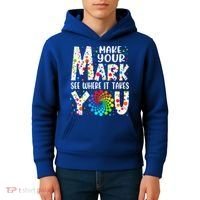 Make Your Mark See Where It Takes You Dot Day September 15th Gift Kids Hoodie thumb 4