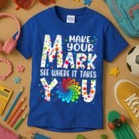 Make Your Mark See Where It Takes You Dot Day September 15th Gift Kids T-Shirt thumb 3