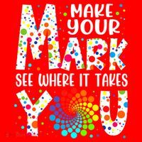 Make Your Mark See Where It Takes You Dot Day September 15th Gift Santa Hat thumb 1