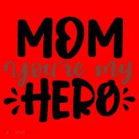 Mom You're My Hero Cute Gift Santa Hat thumb 1