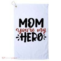 Mom You're My Hero Cute Gift Golf Towel thumb 0