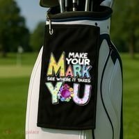 Make Your Mark See Where It Takes You Golf Towel thumb 2