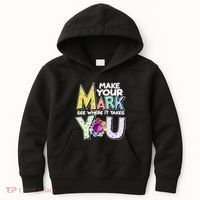 Make Your Mark See Where It Takes You Kids Hoodie thumb 0