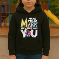 Make Your Mark See Where It Takes You Kids Hoodie thumb 3