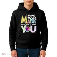 Make Your Mark See Where It Takes You Kids Hoodie thumb 4