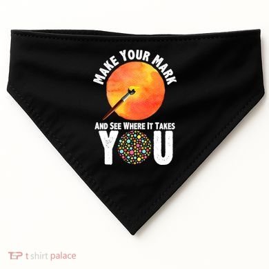 Make Your Mark And See Where It Takes You Dot Day USA-Made Doggie Bandana