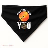 Make Your Mark And See Where It Takes You Dot Day USA-Made Doggie Bandana thumb 0