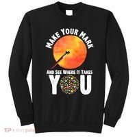 Make Your Mark And See Where It Takes You Dot Day Sweatshirt thumb 0