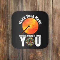 Make Your Mark And See Where It Takes You Dot Day Coaster thumb 0