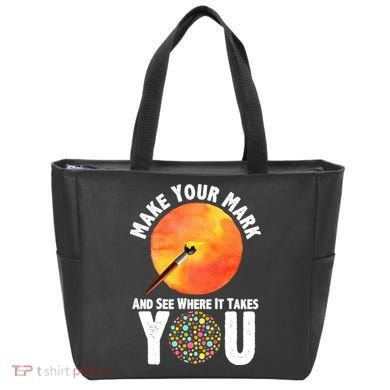 Make Your Mark And See Where It Takes You Dot Day Tote Bag