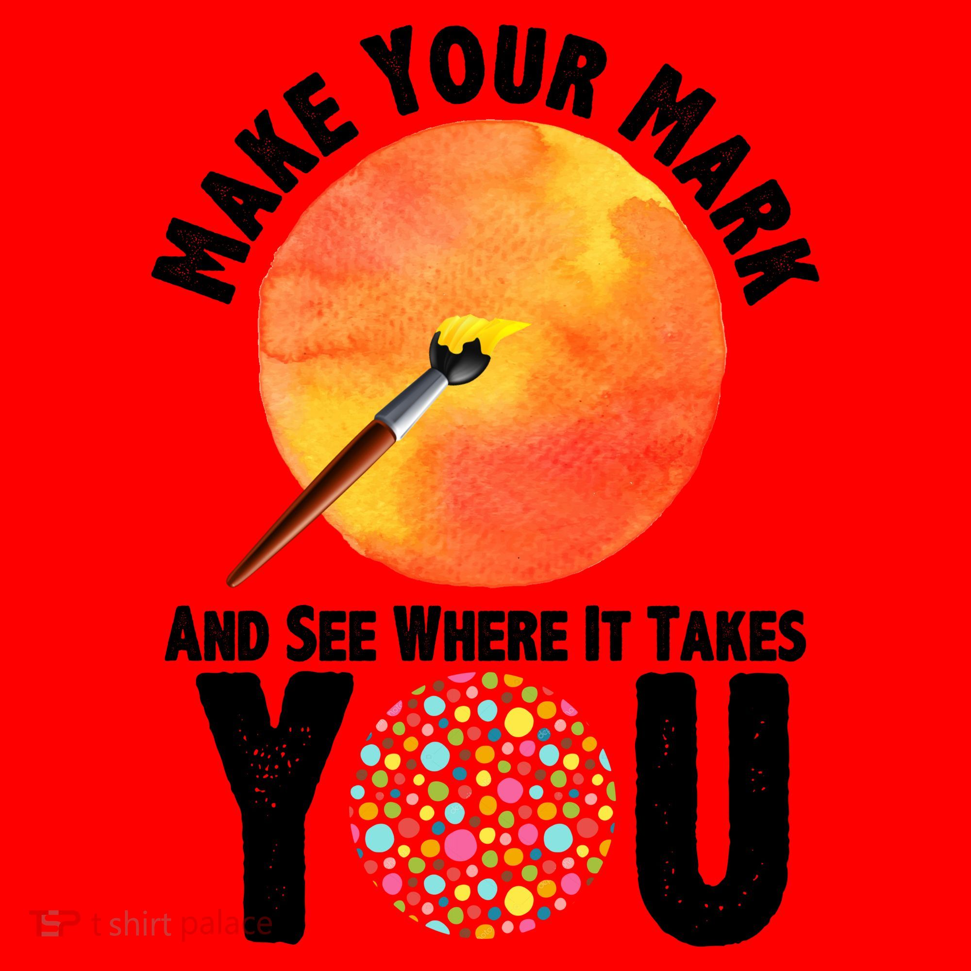 Make Your Mark And See Where It Takes You Dot Day Santa Hat