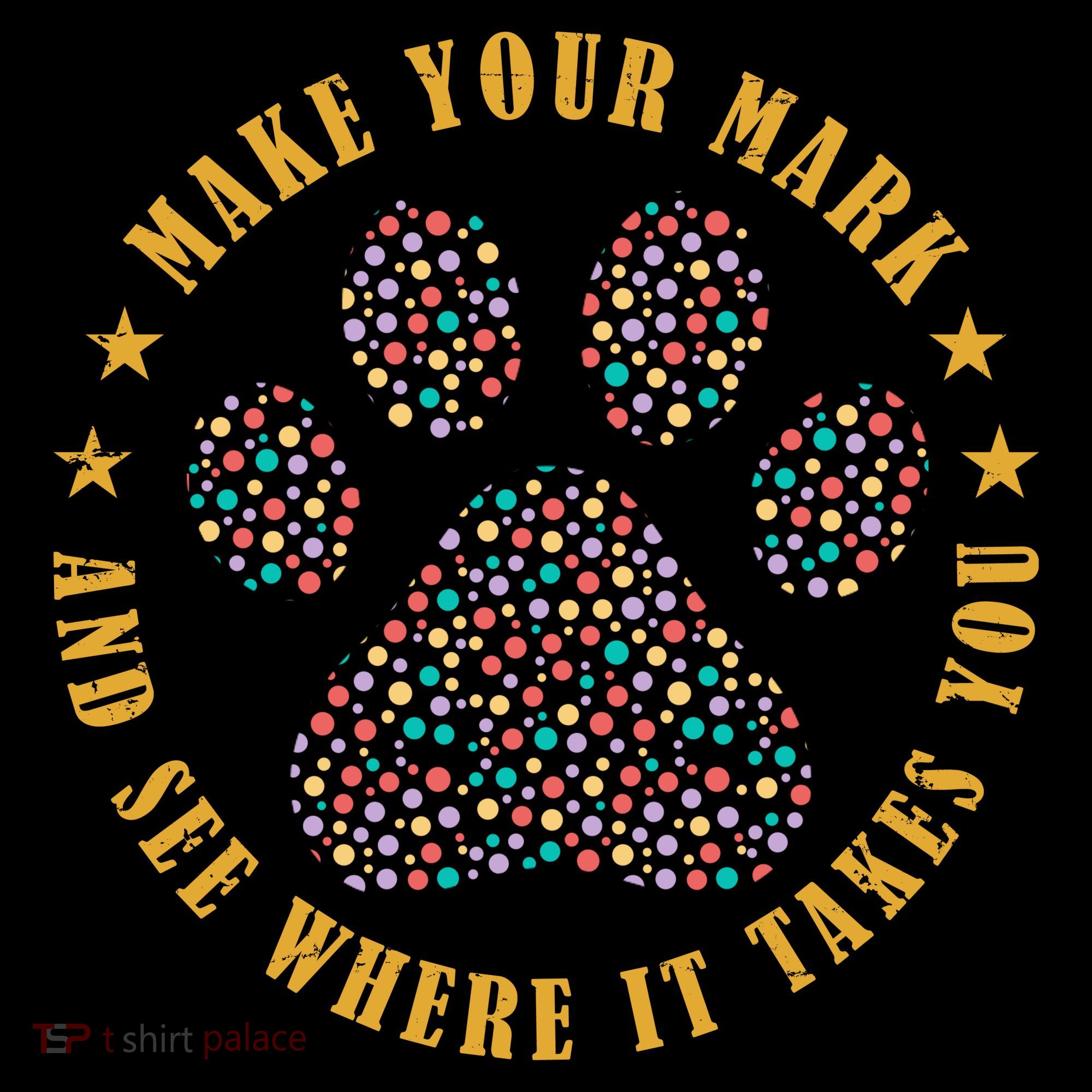 Make Your Mark Dot Day Paw Print Ornament