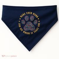 Make Your Mark Dot Day Paw Print USA-Made Doggie Bandana thumb 0