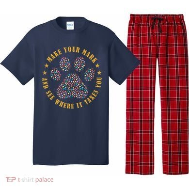 Make Your Mark Dot Day Paw Print Pajama Set