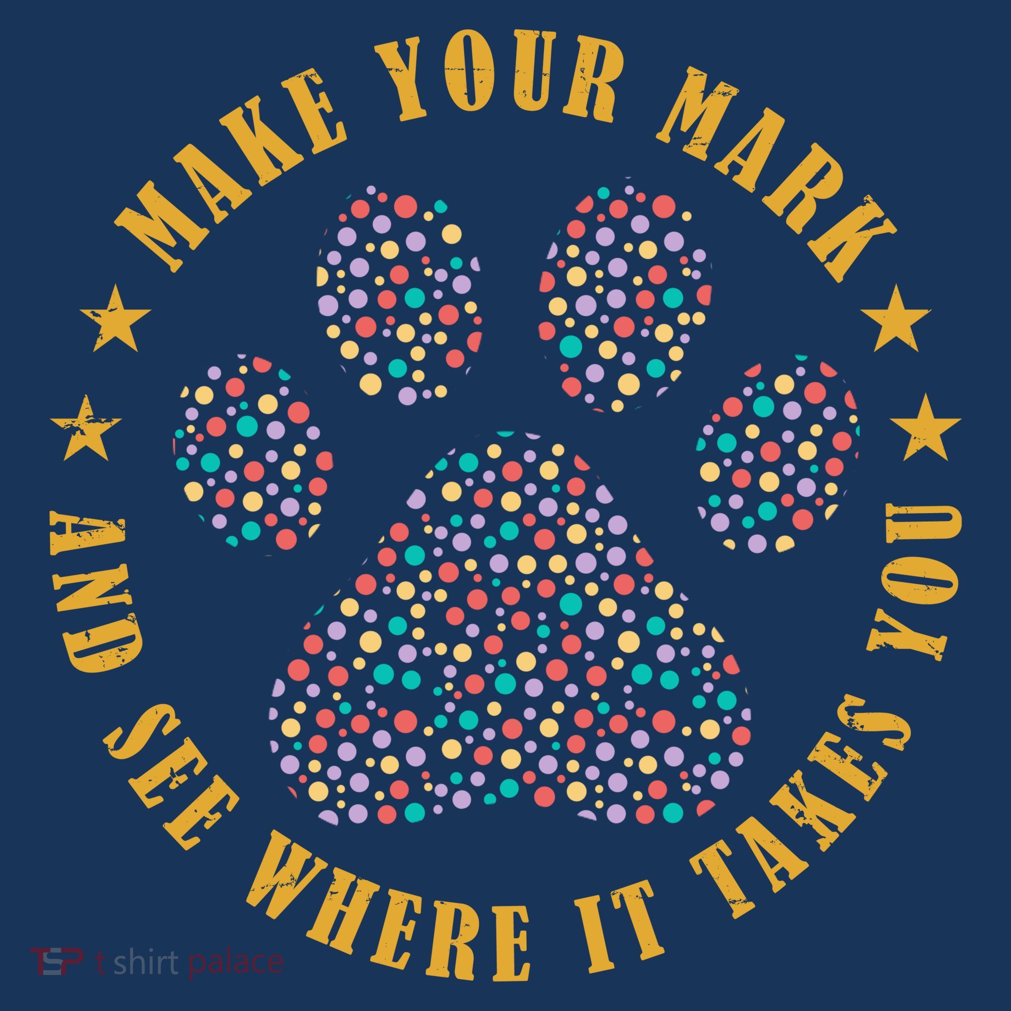 Make Your Mark Dot Day Paw Print Pajama Set