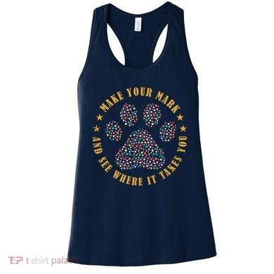 Make Your Mark Dot Day Paw Print Women's Tank Top