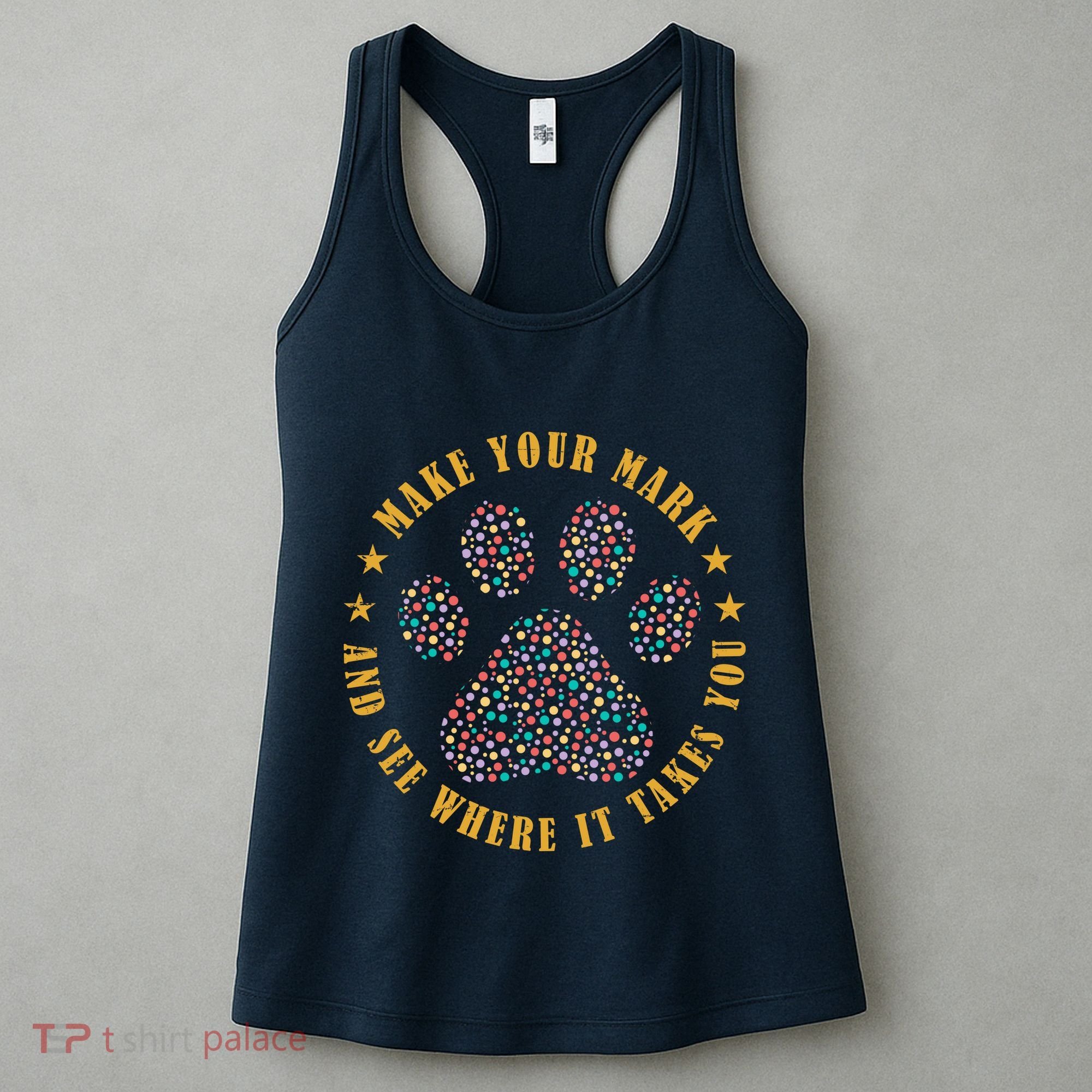 Make Your Mark Dot Day Paw Print Women's Tank Top
