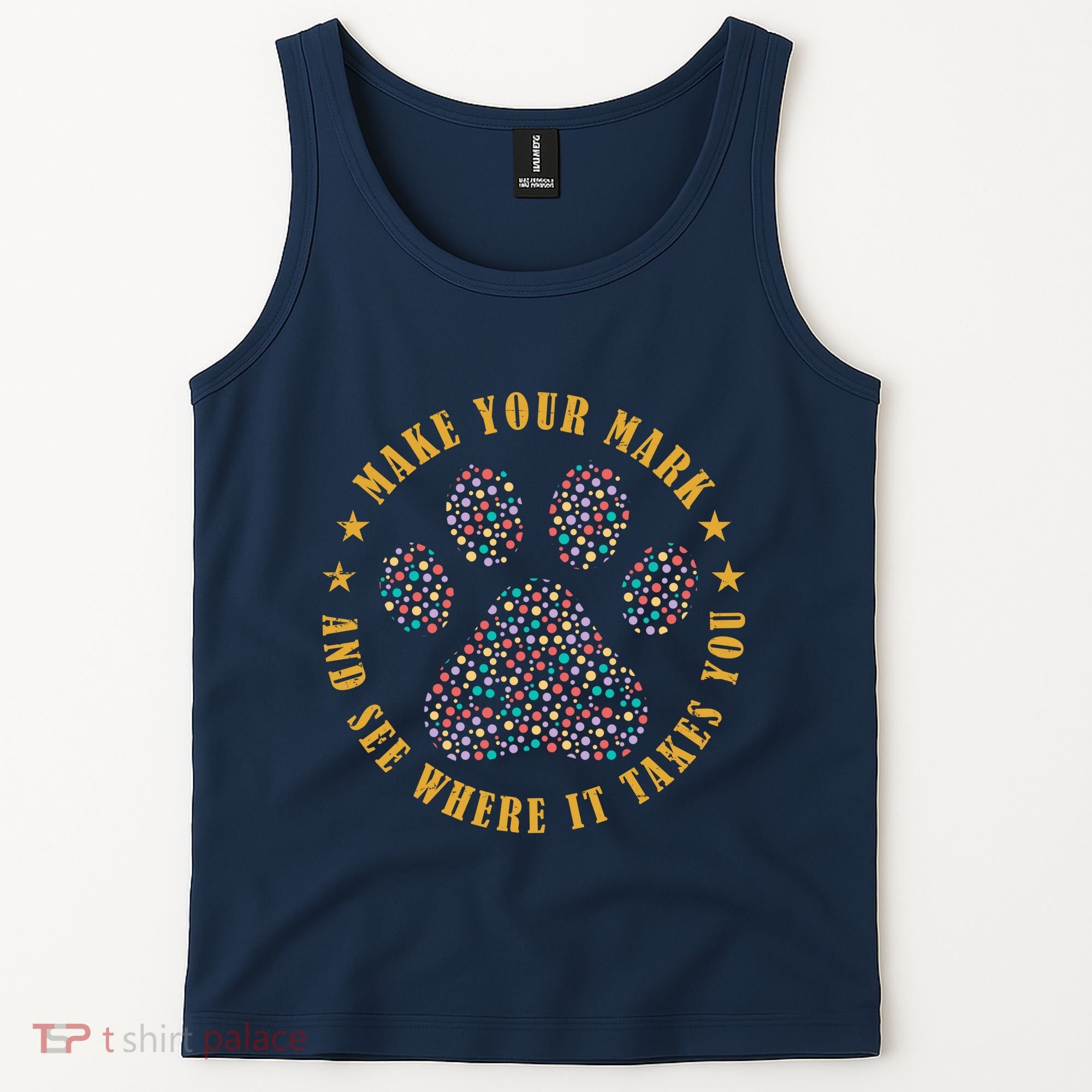 Make Your Mark Dot Day Paw Print Tank Top