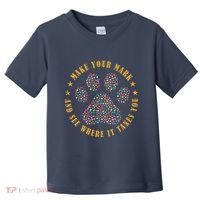 Make Your Mark Dot Day Paw Print Toddler T-Shirt thumb 0