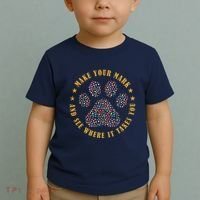 Make Your Mark Dot Day Paw Print Toddler T-Shirt thumb 2