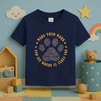 Make Your Mark Dot Day Paw Print Toddler T-Shirt thumb 3