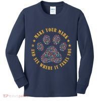 Make Your Mark Dot Day Paw Print Kids Long Sleeve Shirt thumb 0