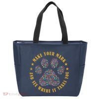 Make Your Mark Dot Day Paw Print Tote Bag thumb 0