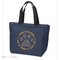 Make Your Mark Dot Day Paw Print Tote Bag thumb 3