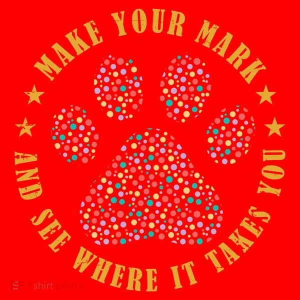 Make Your Mark Dot Day Paw Print Santa Hat