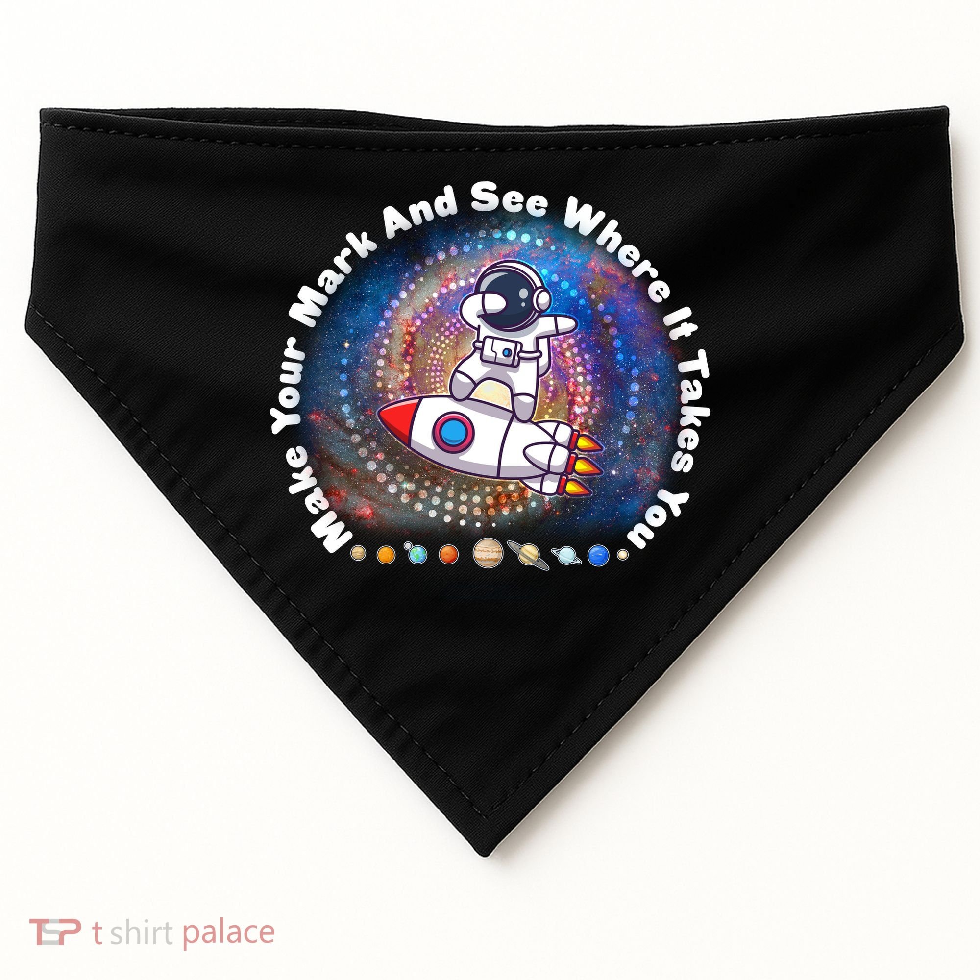 Mark Your Mark And See Where It Takes You International Dot Day Space Astronaut USA-Made Doggie Bandana