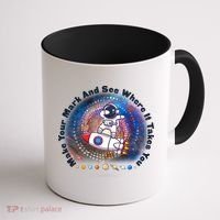 Mark Your Mark And See Where It Takes You International Dot Day Space Astronaut Coffee Mug thumb 1