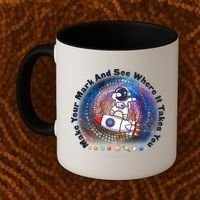 Mark Your Mark And See Where It Takes You International Dot Day Space Astronaut Coffee Mug thumb 2