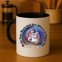 Mark Your Mark And See Where It Takes You International Dot Day Space Astronaut Coffee Mug thumb 4